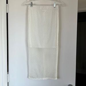 White Mesh Skirt